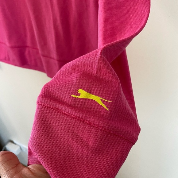 Slazenger Golf women’s Pink V-Neck pullover sweater Pima Cotton blend size large - Picture 2 of 8